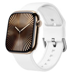 針扣矽膠錶帶，適用於 Apple Watch Series 10 46mm