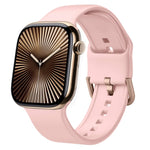 針扣矽膠錶帶，適用於 Apple Watch Series 10 46mm