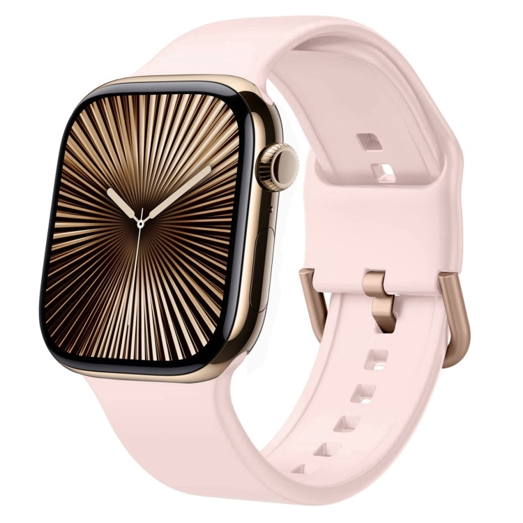 針扣矽膠錶帶，適用於 Apple Watch Series 10 46mm