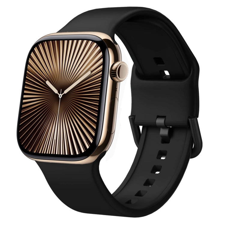 針扣矽膠錶帶，適用於 Apple Watch Series 10 46mm