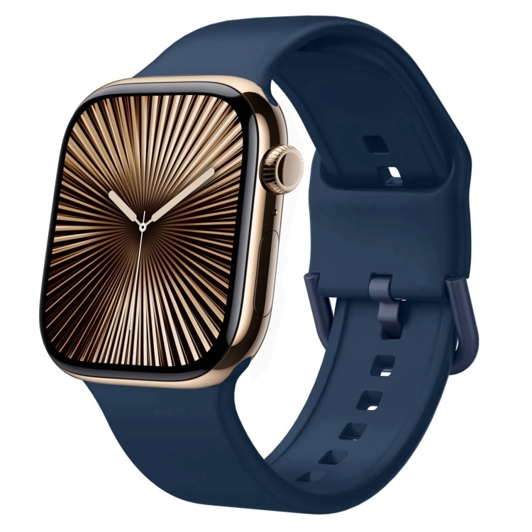 針扣矽膠錶帶，適用於 Apple Watch Series 10 46mm