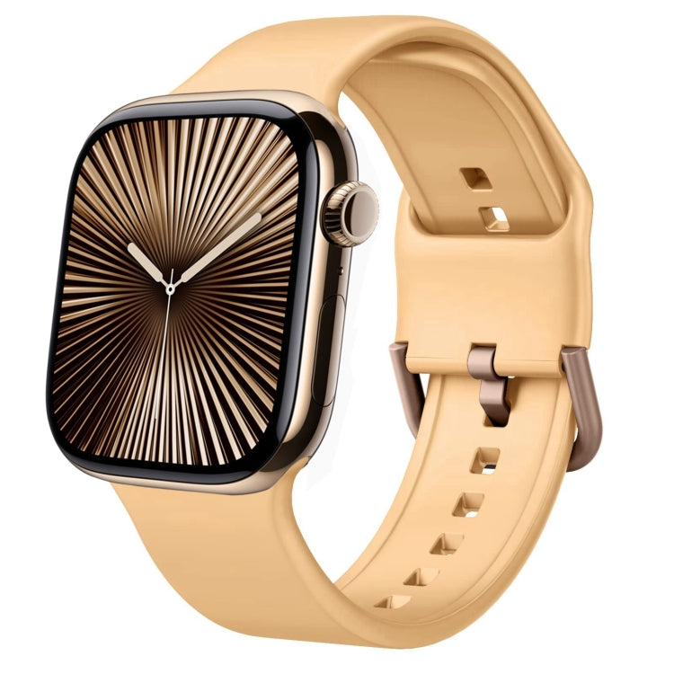 針扣矽膠錶帶，適用於 Apple Watch Series 10 46mm