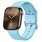 針扣矽膠錶帶，適用於 Apple Watch Series 10 46mm