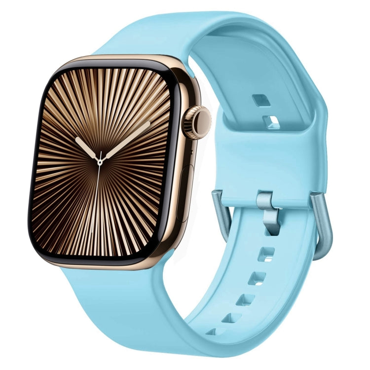 針扣矽膠錶帶，適用於 Apple Watch Series 10 46mm