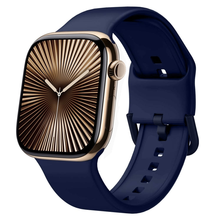針扣矽膠錶帶，適用於 Apple Watch Series 10 46mm