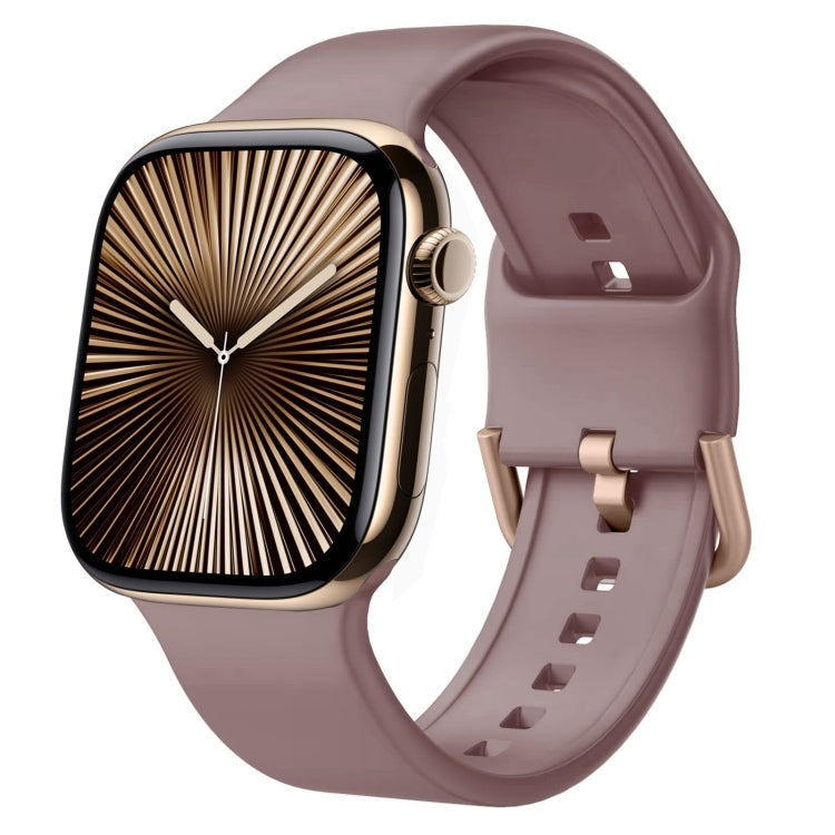 針扣矽膠錶帶，適用於 Apple Watch Series 10 46mm