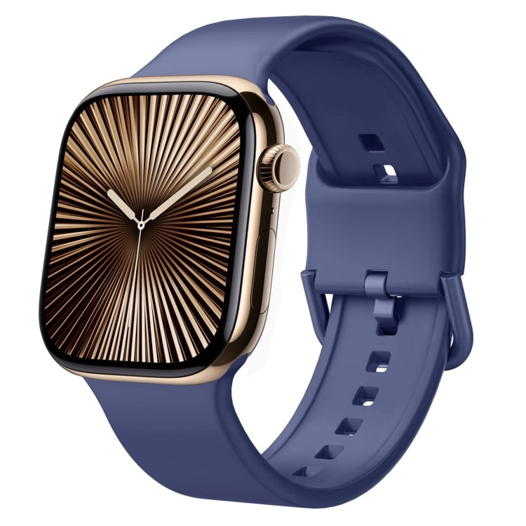 針扣矽膠錶帶，適用於 Apple Watch Series 10 46mm