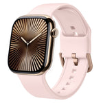 針扣矽膠錶帶，適用於 Apple Watch Series 10 42mm