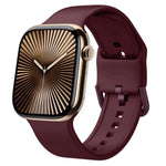 針扣矽膠錶帶，適用於 Apple Watch Series 10 42mm
