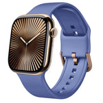 針扣矽膠錶帶，適用於 Apple Watch Series 10 42mm
