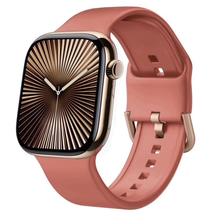針扣矽膠錶帶，適用於 Apple Watch Series 10 42mm