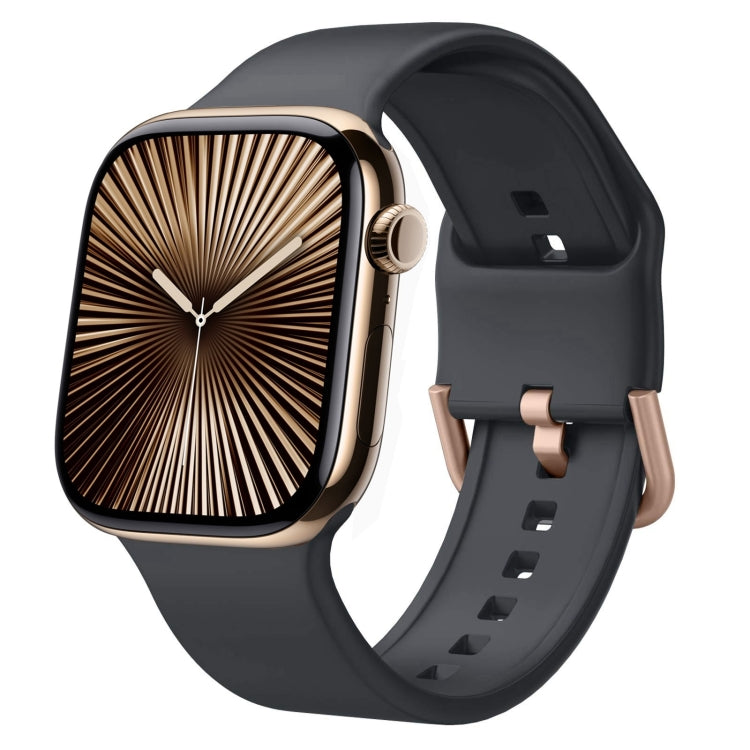 針扣矽膠錶帶，適用於 Apple Watch Series 10 42mm