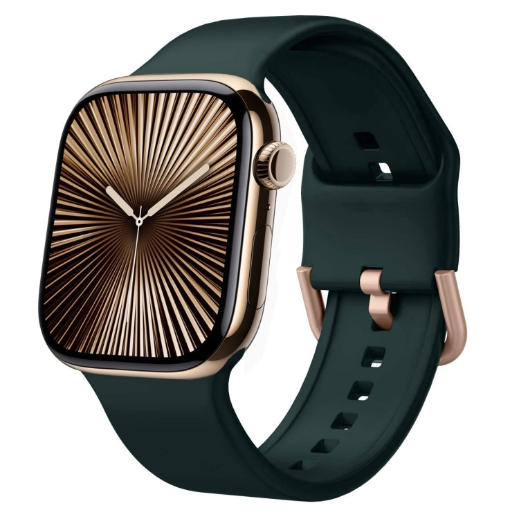 針扣矽膠錶帶，適用於 Apple Watch Series 10 42mm
