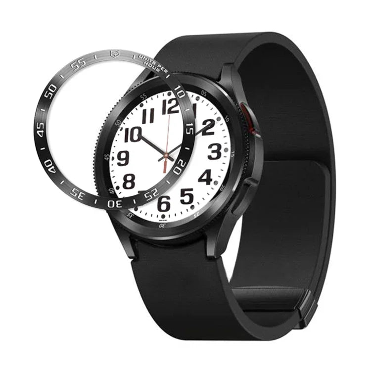 A 款智慧手錶鋼環保護框，適用於 Samsung Galaxy Watch6 Classic 47mm，適用於 Samsung Galaxy Watch6 Classic 43mm