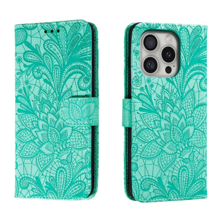 蕾絲花紋壓紋翻蓋皮革手機殼，適用於 iPhone 17e / 16e、iPhone 17 Pro Max、iPhone 17 Pro、iPhone 17、iPhone Air、iPhone 16 Pro Max、iPhone 16 Pro、iPhone 16 Plus
