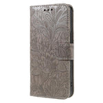 蕾絲花紋壓紋翻蓋皮革手機殼，適用於 iPhone 17e / 16e、iPhone 17 Pro Max、iPhone 17 Pro、iPhone 17、iPhone Air、iPhone 16 Pro Max、iPhone 16 Pro、iPhone 16 Plus