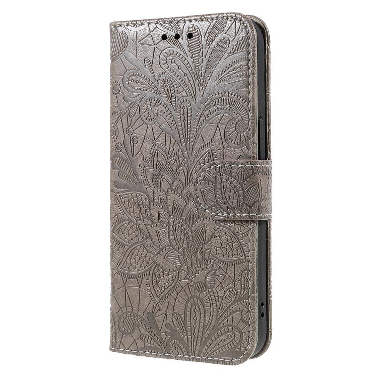 蕾絲花紋壓紋翻蓋皮革手機殼，適用於 iPhone 17e / 16e、iPhone 17 Pro Max、iPhone 17 Pro、iPhone 17、iPhone Air、iPhone 16 Pro Max、iPhone 16 Pro、iPhone 16 Plus