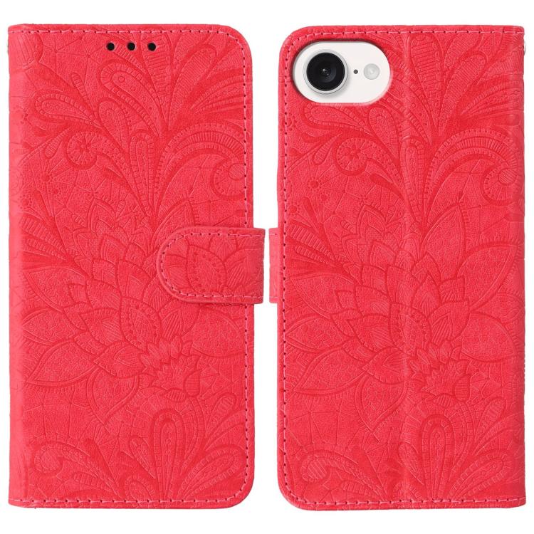 蕾絲花紋壓紋翻蓋皮革手機殼，適用於 iPhone 17e / 16e、iPhone 17 Pro Max、iPhone 17 Pro、iPhone 17、iPhone Air、iPhone 16 Pro Max、iPhone 16 Pro、iPhone 16 Plus