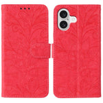 蕾絲花紋壓紋翻蓋皮革手機殼，適用於 iPhone 17e / 16e、iPhone 17 Pro Max、iPhone 17 Pro、iPhone 17、iPhone Air、iPhone 16 Pro Max、iPhone 16 Pro、iPhone 16 Plus