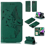 羽毛圖案荔枝紋皮革手機殼，適用於 iPhone 17 Pro Max、iPhone 17 Pro、iPhone 17、iPhone Air、iPhone 15 Pro Max、iPhone 15 Pro、iPhone 15 Plus、iPhone 15