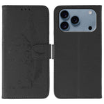 羽毛圖案荔枝紋皮革手機殼，適用於 iPhone 17 Pro Max、iPhone 17 Pro、iPhone 17、iPhone Air、iPhone 15 Pro Max、iPhone 15 Pro、iPhone 15 Plus、iPhone 15