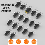 100W N 3.5X1.35mm 母頭轉 USB-C/Type-C 公頭充電轉接器，3.5X1.35mm