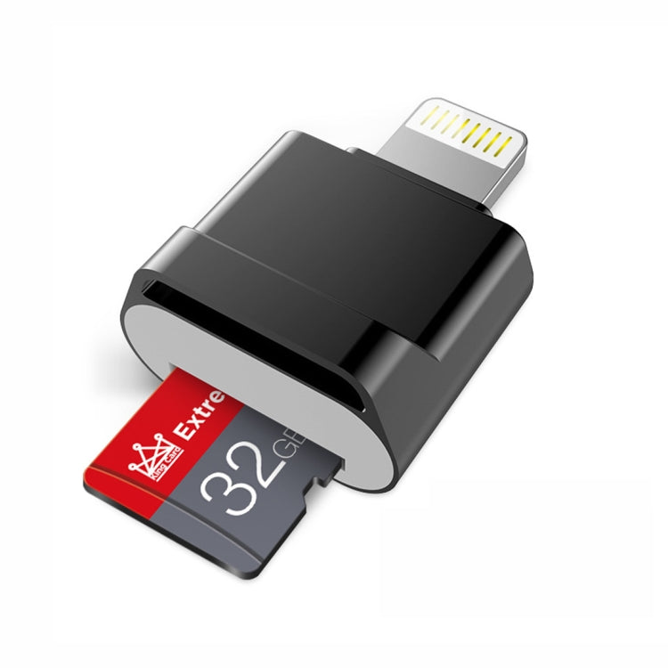 MicroDrive 8針轉TF卡轉接器迷你iPhone及iPad TF卡讀卡器，讀卡器