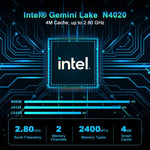 GXMO N42 Windows 11 Intel Gemini Lake N4020C 迷你電腦 NVME SSD WiFi 迷你桌機，4GB+64GB，4GB+64GB+256GB