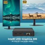 GXMO N42 Windows 11 Intel Gemini Lake N4020C 迷你電腦 NVME SSD WiFi 迷你桌機，4GB+64GB，4GB+64GB+256GB
