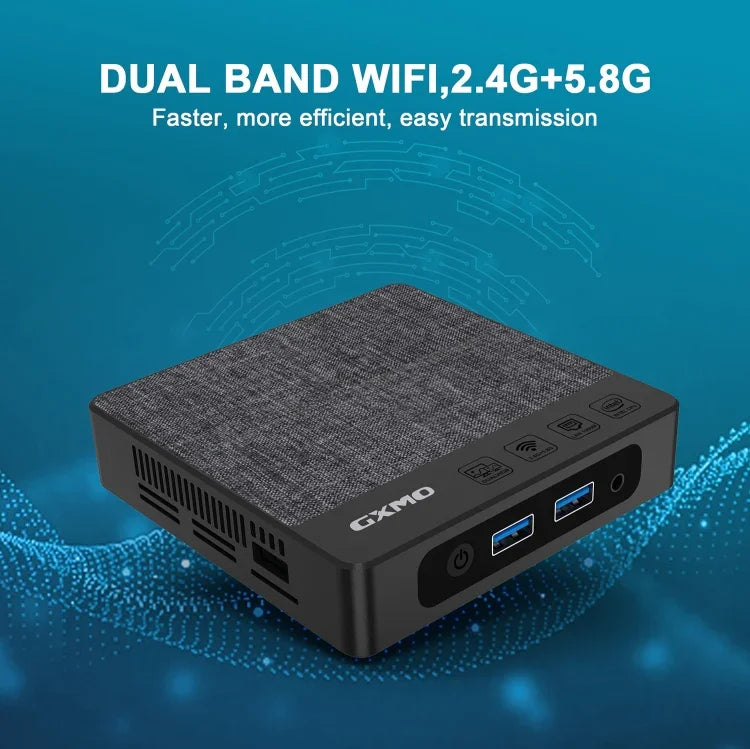 GXMO N42 Windows 11 Intel Gemini Lake N4020C 迷你電腦 NVME SSD WiFi 迷你桌機，4GB+64GB，4GB+64GB+256GB