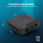 GXMO N42 Windows 11 Intel Gemini Lake N4020C 迷你電腦 NVME SSD WiFi 迷你桌機，4GB+64GB，4GB+64GB+256GB