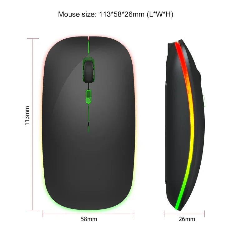 HXSJ M40 2.4GHZ 800,1200,1600dpi 三檔調節彩色無線滑鼠 USB 可充電