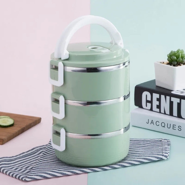 不鏽鋼保溫容器午餐盒 食物便當盒，單層0.7L，雙層1.4L，三層2.1L，四層2.8L