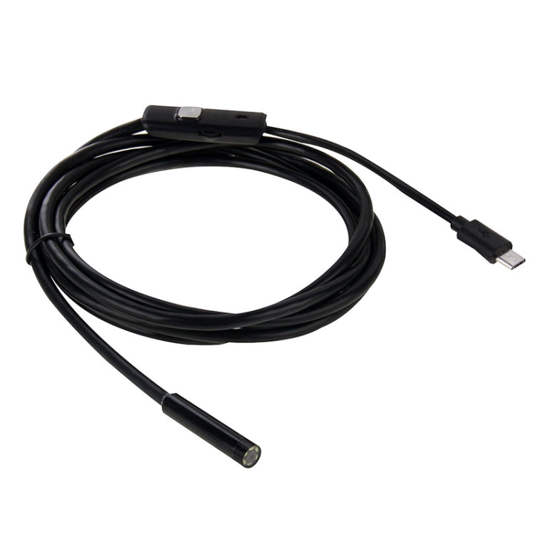 AN97 防水微型 USB 內窺鏡蛇管檢查攝影機，適用於具 OTG 功能的 Android 手機，配備 6 顆 LED，5.5mm，8mm