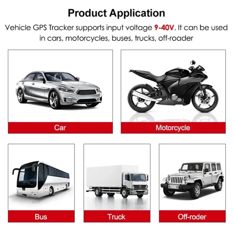 9V-30V 3 針 GPS 定位追蹤迷你防水車輛追蹤系統，4G 美國版，4G 澳洲版，4G 歐洲版
