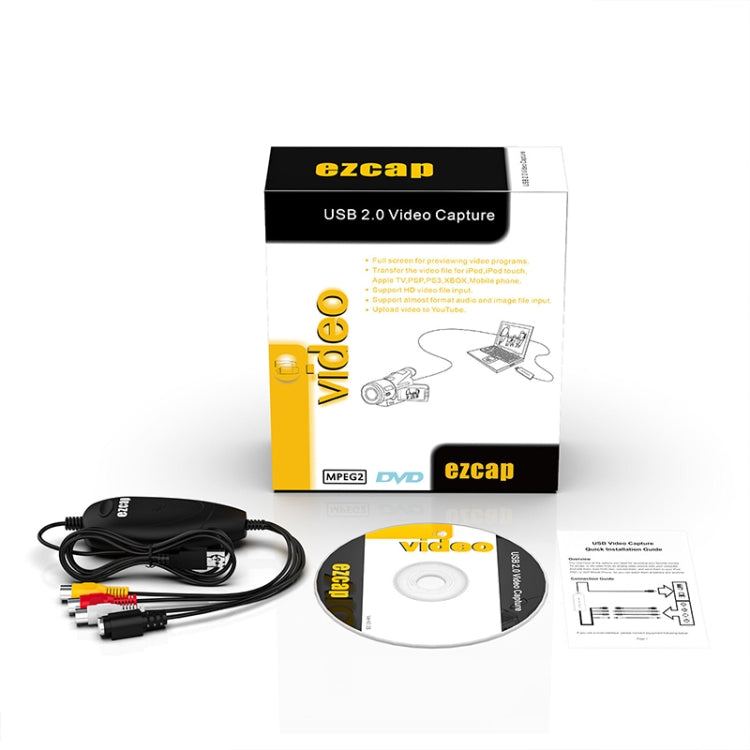 Ezcap 172 USB 2.0 音視頻擷取卡 支援 Windows 系統, Ezcap 172