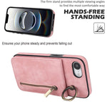 復古戒指與拉鍊 RFID 卡槽手機殼，適用於 iPhone 17e / 16e，iPhone 17 Pro Max，iPhone 17 Pro，iPhone 17，iPhone Air，iPhone 16 Pro Max