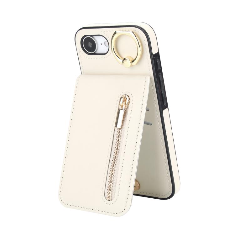 復古戒指與拉鍊 RFID 卡槽手機殼，適用於 iPhone 17e / 16e，iPhone 17 Pro Max，iPhone 17 Pro，iPhone 17，iPhone Air，iPhone 16 Pro Max