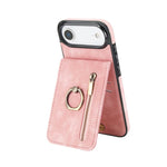 復古戒指與拉鍊 RFID 卡槽手機殼，適用於 iPhone 17e / 16e，iPhone 17 Pro Max，iPhone 17 Pro，iPhone 17，iPhone Air，iPhone 16 Pro Max
