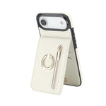 復古戒指與拉鍊 RFID 卡槽手機殼，適用於 iPhone 17e / 16e，iPhone 17 Pro Max，iPhone 17 Pro，iPhone 17，iPhone Air，iPhone 16 Pro Max