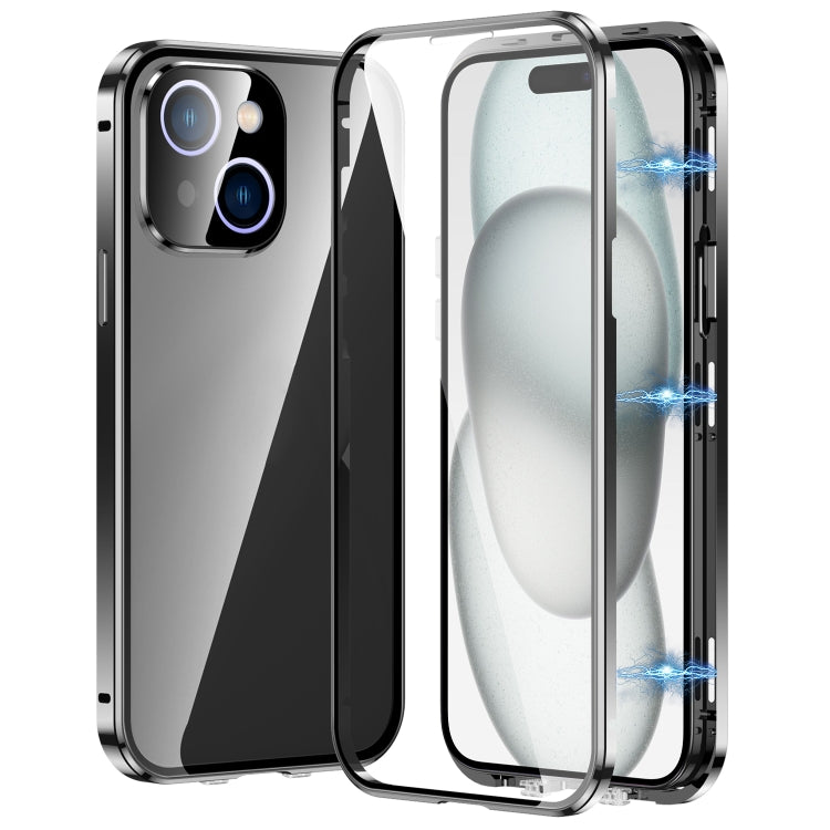 磁吸雙扣高清鋼化玻璃手機殼，適用於 iPhone 15、iPhone 13 Pro Max、iPhone 13 Pro、iPhone 13、iPhone 12、iPhone 12 Pro Max、iPhone 12 Pro、iPhone 11 Pro Max、iPhone 11