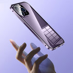 磁吸雙扣高清鋼化玻璃手機殼，適用於 iPhone 11 Pro