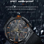 HT17 1.46 inch Round Screen Bluetooth Smart Watch, Support Health Monitoring & 100+ Sports Modes