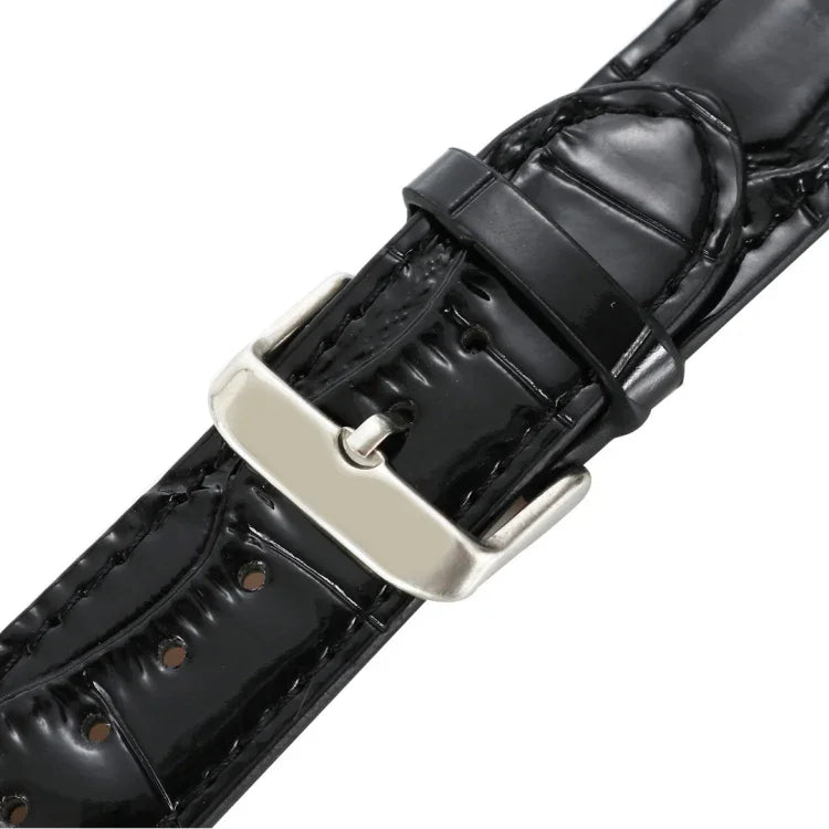 鱷魚紋理皮革錶帶，適用於 Apple Watch Series 7 45mm / 6 & SE & 5 & 4 44mm / 3 & 2 & 1 42mm，Apple Watch Ultra 49mm / Series 8&7 45mm / SE 2&6&SE&5&4 44mm / 3&2&1 42mm，Apple Watch Series 8&7 41mm / SE 2&6&SE&5&4 40mm / 3&2&1 38...