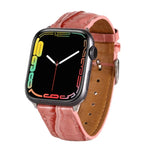 鱷魚紋理皮革錶帶，適用於 Apple Watch Series 7 45mm / 6 & SE & 5 & 4 44mm / 3 & 2 & 1 42mm，Apple Watch Ultra 49mm / Series 8&7 45mm / SE 2&6&SE&5&4 44mm / 3&2&1 42mm，Apple Watch Series 8&7 41mm / SE 2&6&SE&5&4 40mm / 3&2&1 38...