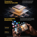 Ulefone Armor 24，堅固型手機，側邊指紋，22000mAh，6.78 吋 Android 14 MediaTek Helio G96 八核心，網絡：4G，NFC，Armor 24