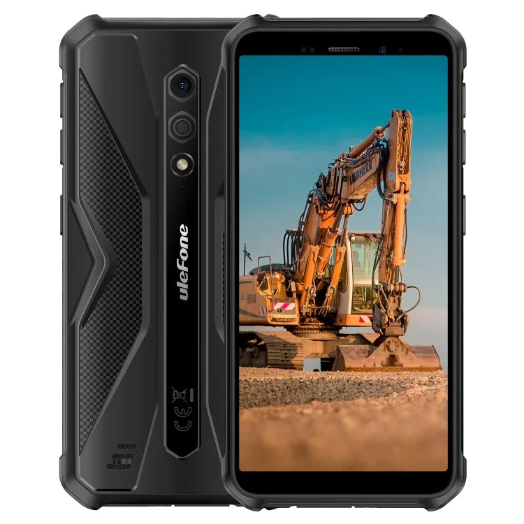 Ulefone Armor X12，堅固型手機，臉部解鎖，5.45 吋 Android 13 Go MediaTek Helio A22 四核心，網絡：4G，NFC，3GB+32GB