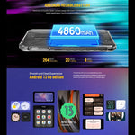 Ulefone Armor X12，堅固型手機，臉部解鎖，5.45 吋 Android 13 Go MediaTek Helio A22 四核心，網絡：4G，NFC，3GB+32GB