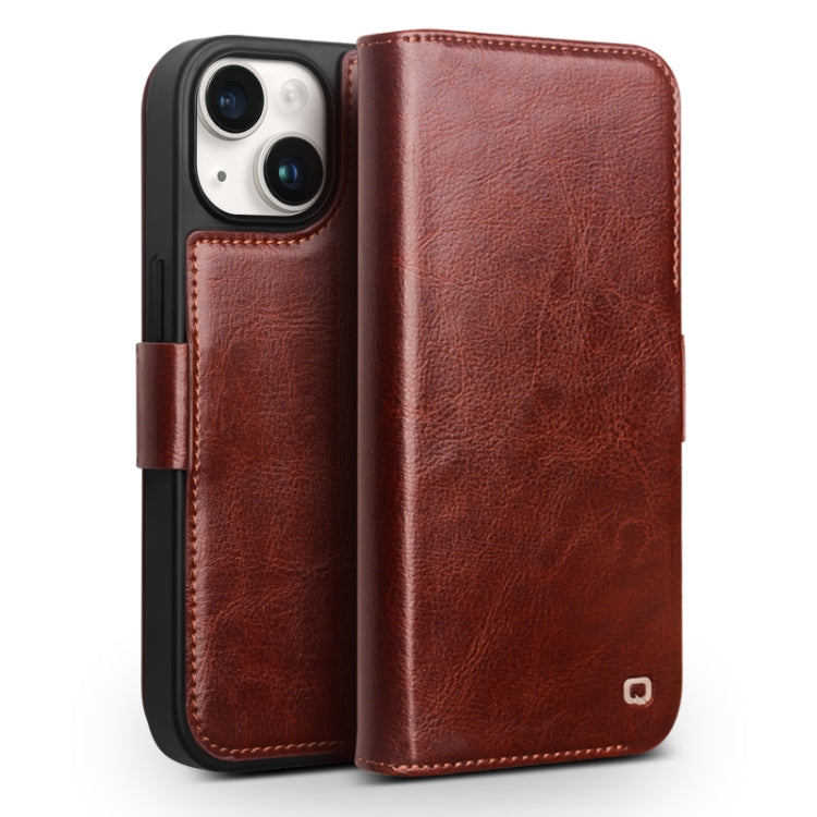 QIALINO 經典 103 扣真皮手機殼，適用於 iPhone 17e / 16e，iPhone 17 Pro Max，iPhone 17 Pro，iPhone 17，iPhone Air，iPhone 15 Pro Max，iPhone 15 Plus，iPhone 15