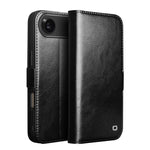 QIALINO 經典 103 扣真皮手機殼，適用於 iPhone 17e / 16e，iPhone 17 Pro Max，iPhone 17 Pro，iPhone 17，iPhone Air，iPhone 15 Pro Max，iPhone 15 Plus，iPhone 15
